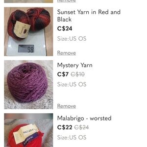 Malabrigo Worsted Yarn in Red